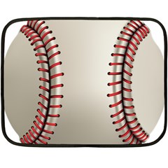 Baseball Double Sided Fleece Blanket (mini)  by BangZart