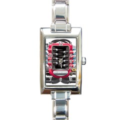 Car Engine Rectangle Italian Charm Watch by BangZart