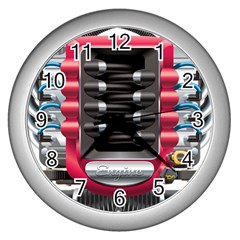 Car Engine Wall Clocks (silver)  by BangZart