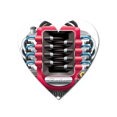 Car Engine Heart Magnet by BangZart