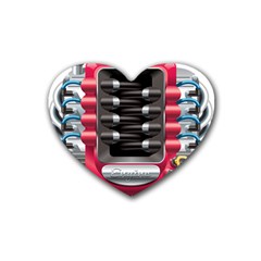 Car Engine Rubber Coaster (heart)  by BangZart