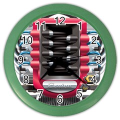 Car Engine Color Wall Clocks by BangZart