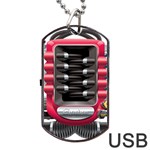 Car Engine Dog Tag USB Flash (One Side) Front