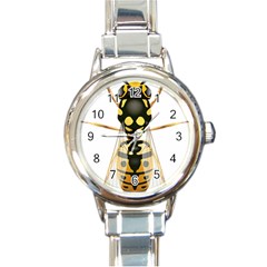 Wasp Round Italian Charm Watch by BangZart