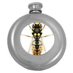 Wasp Round Hip Flask (5 Oz)