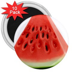 Piece Of Watermelon 3  Magnets (10 Pack)  by BangZart