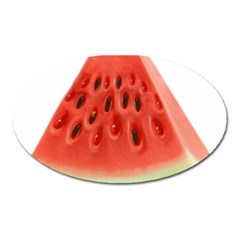 Piece Of Watermelon Oval Magnet by BangZart