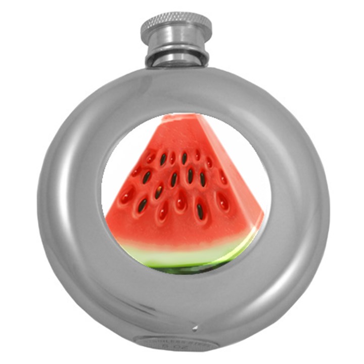 Piece Of Watermelon Round Hip Flask (5 oz)