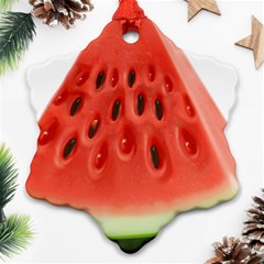 Piece Of Watermelon Ornament (snowflake) by BangZart