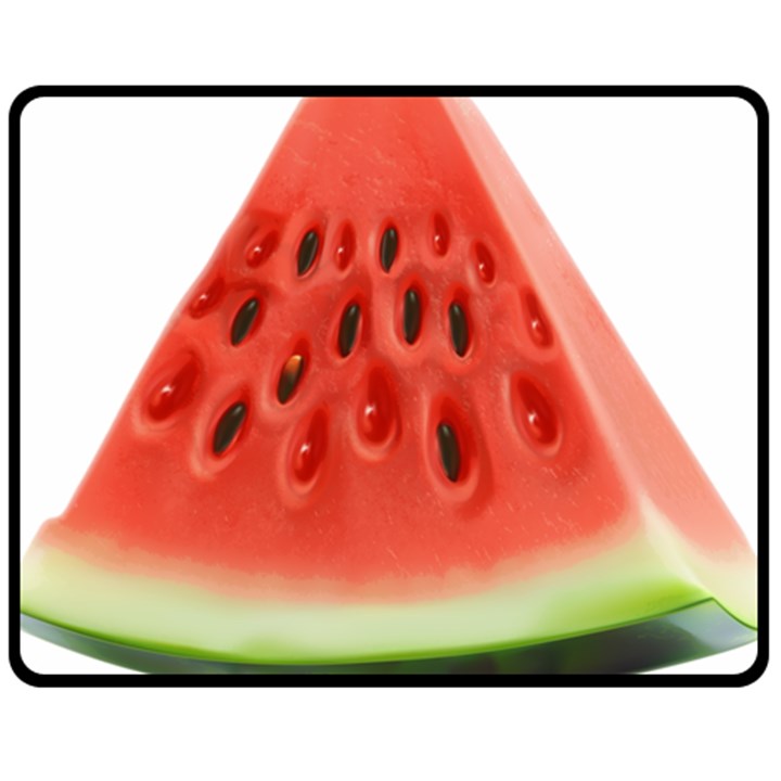 Piece Of Watermelon Double Sided Fleece Blanket (Medium) 