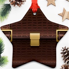 Brown Bag Ornament (star)