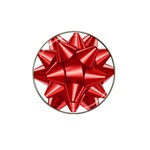 Red Bow Hat Clip Ball Marker (4 pack) Front