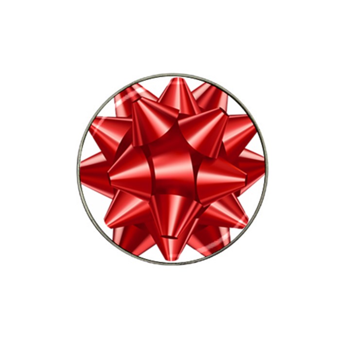 Red Bow Hat Clip Ball Marker (4 pack)