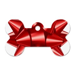 Red Bow Dog Tag Bone (one Side) by BangZart