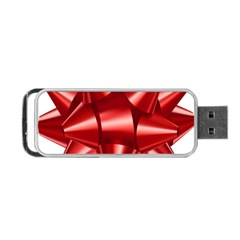 Red Bow Portable Usb Flash (one Side) by BangZart