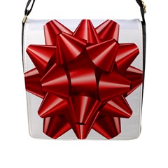 Red Bow Flap Messenger Bag (l)  by BangZart