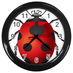 Ladybug Insects Wall Clocks (black) by BangZart