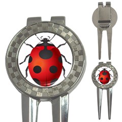 Ladybug Insects 3-in-1 Golf Divots by BangZart