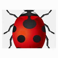 Ladybug Insects Large Glasses Cloth (2-side) by BangZart