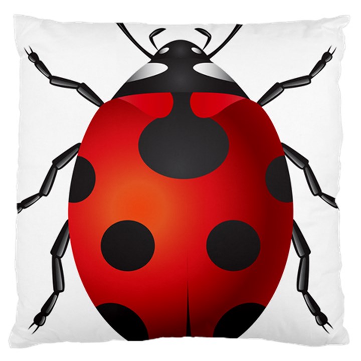 Ladybug Insects Large Cushion Case (One Side)