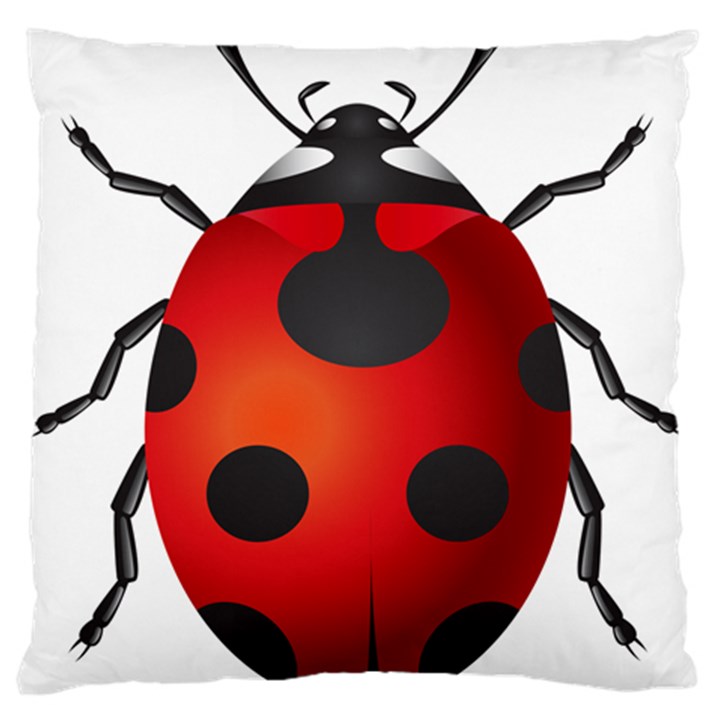 Ladybug Insects Standard Flano Cushion Case (Two Sides)