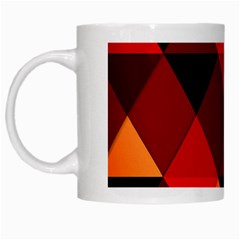 Abstract Triangle Wallpaper White Mugs by BangZart