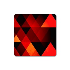 Abstract Triangle Wallpaper Square Magnet by BangZart