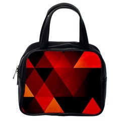 Abstract Triangle Wallpaper Classic Handbags (one Side) by BangZart