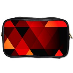 Abstract Triangle Wallpaper Toiletries Bags 2-side by BangZart