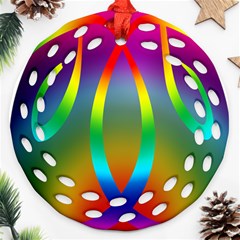 Colorful Easter Egg Ornament (round Filigree) by BangZart