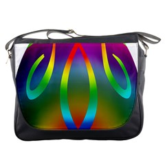 Colorful Easter Egg Messenger Bags by BangZart