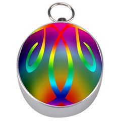 Colorful Easter Egg Silver Compasses by BangZart