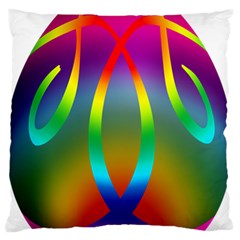 Colorful Easter Egg Standard Flano Cushion Case (one Side) by BangZart