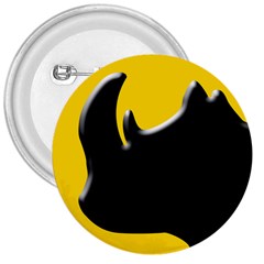 Black Rhino Logo 3  Buttons by BangZart