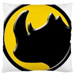 Black Rhino Logo Large Cushion Case (Two Sides) Front