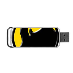 Black Rhino Logo Portable Usb Flash (one Side) by BangZart