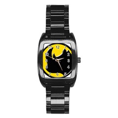 Black Rhino Logo Stainless Steel Barrel Watch by BangZart