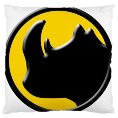 Black Rhino Logo Standard Flano Cushion Case (one Side) by BangZart