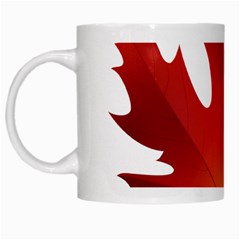 Autumn Maple Leaf Clip Art White Mugs by BangZart