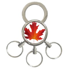 Autumn Maple Leaf Clip Art 3-ring Key Chains by BangZart