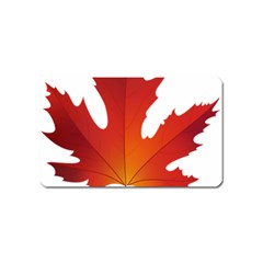 Autumn Maple Leaf Clip Art Magnet (name Card) by BangZart