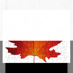 Autumn Maple Leaf Clip Art Rectangular Jigsaw Puzzl by BangZart