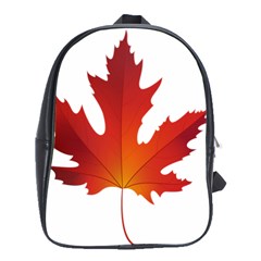 Autumn Maple Leaf Clip Art School Bags(large)  by BangZart