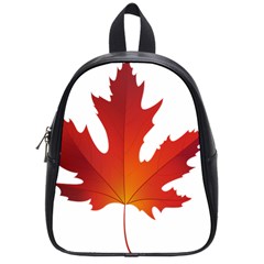 Autumn Maple Leaf Clip Art School Bags (small)  by BangZart