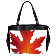 Autumn Maple Leaf Clip Art Office Handbags (2 Sides)  by BangZart