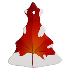 Autumn Maple Leaf Clip Art Christmas Tree Ornament (two Sides) by BangZart