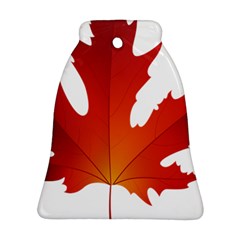 Autumn Maple Leaf Clip Art Bell Ornament (two Sides) by BangZart