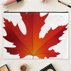 Autumn Maple Leaf Clip Art Cosmetic Bag (xxxl)  by BangZart