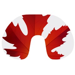 Autumn Maple Leaf Clip Art Travel Neck Pillows by BangZart