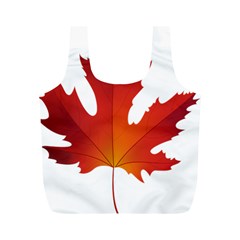 Autumn Maple Leaf Clip Art Full Print Recycle Bags (m)  by BangZart